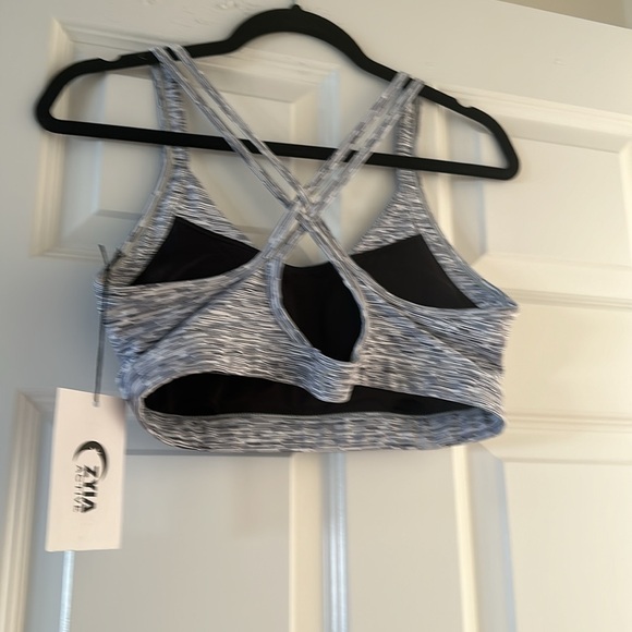 ZYIA Active Gray Level Light n Tight Bra (L) BNWT & Bag - Picture 4 of 7